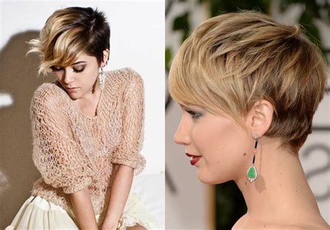 dirty blonde pixie cut